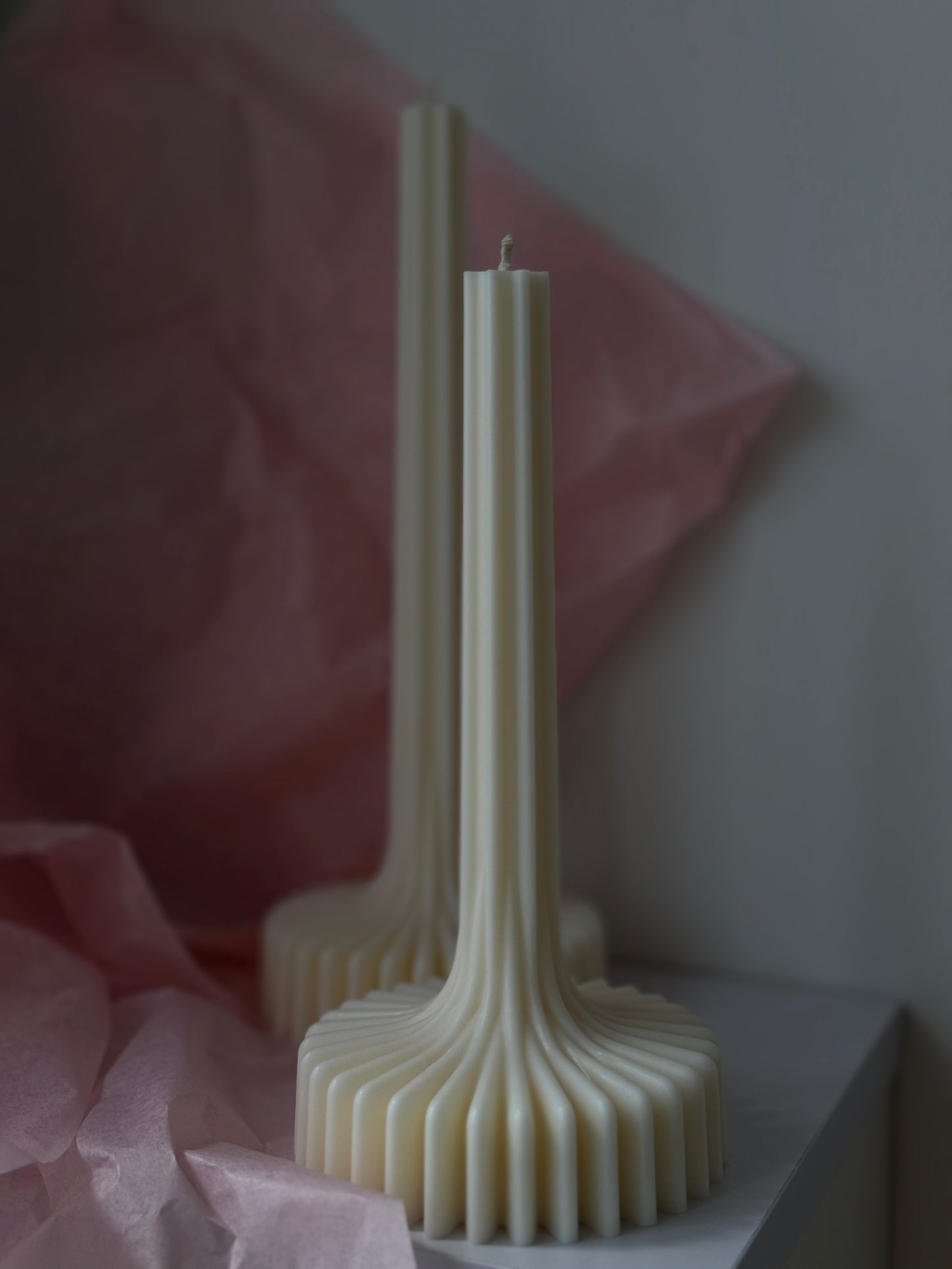 Velour stearinlys