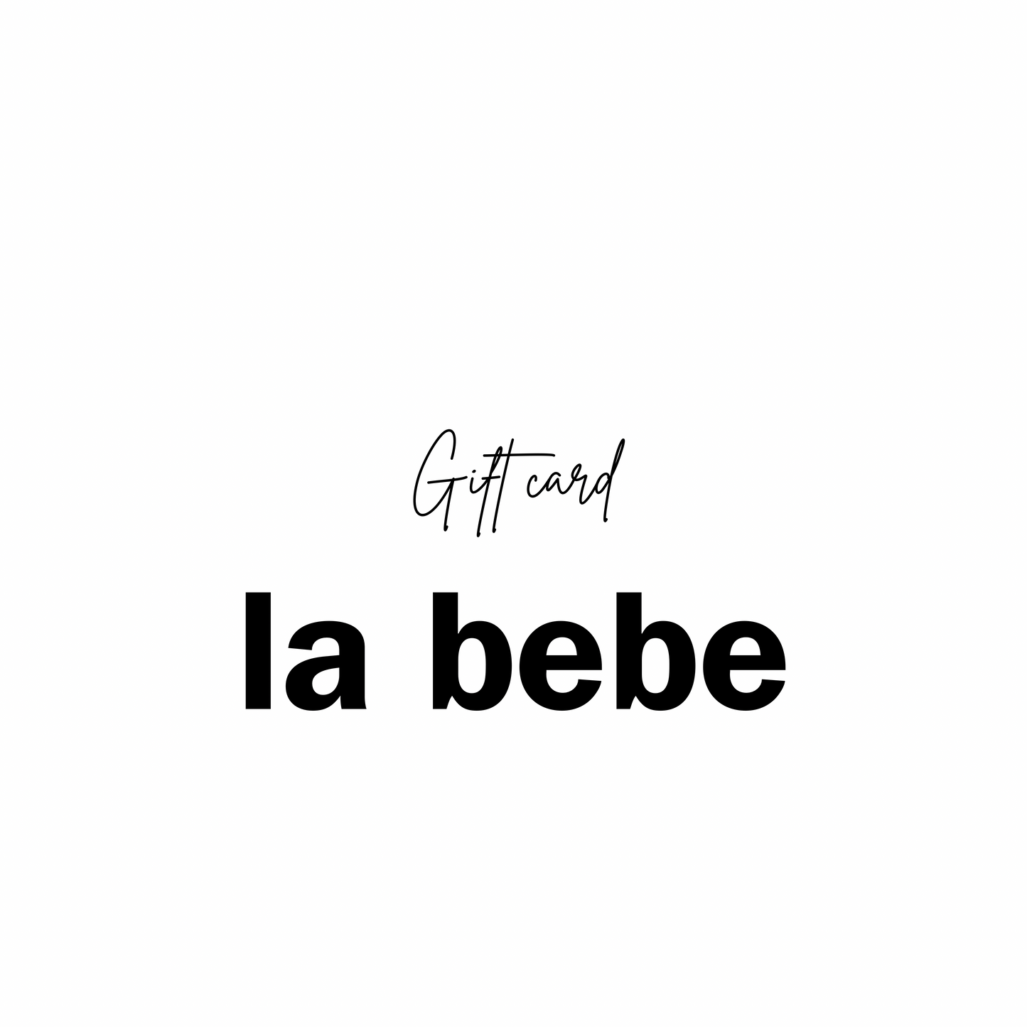 la bebe gavekort
